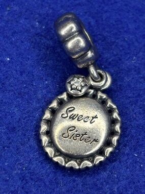 Pandora Sweet Sister Silver Charm